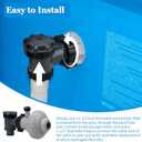 12355 Large Inlet Air Nozzle with Plunger Valve for Intex Pools, Above-Ground Pool Filter Pump On/Off Pool Drain Valve Part, Compatible with Intex, Coleman Frame Set & Ultra Frame Pools