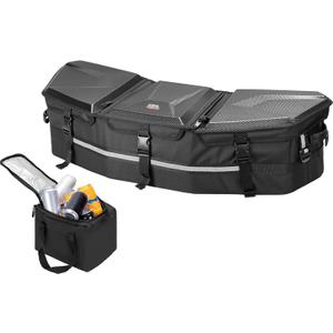 KEMIMOTO X3 Cargo Storage Bag, Upgraded UTV ATV Bed Box Rear Rack Toolbox Trunk Cooler Bag, Compatible with Can am Maverick X3, Commander, Outlander (except 6x6), Renegade, OEM Replace 715002923 (Black)