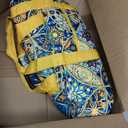 American Mahjong Tile Set with Yellow Printed Carrying Bag, 166 Blue Tiles, 4 All-in-One Color Racks/Pushers, Mah Jongg Sets, Mahjong Game Set for Travel, Christmas, Birthday Gifts, 4 inches x 9 inches x 21 inches