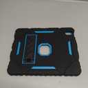 Grifobes Case for iPad Air 11-inch (M3/M2) 2025/2024, for iPad Air 5th/4th Generation 2022/2020 10.9", Heavy Duty Rugged Cover with Stand/Pencil Holder for i Pad Air 6th 5 4 Gen (Black+Blue)