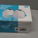 Paruu P10 Hands-Free Breast Pump Wearable, 338mmHg Strong Suction, Low Noise, 4 Modes & 9 Levels, Electric Breast Pump Portable, Smart Display, 19/21/24/28mm Insert/Flange, 2 Pack (White)