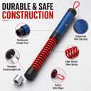 Adjustable Weighted Ropeless Battle Rope, Progressive Weight Training for Home & Small Spaces, Light Weight for Fast Cardio, Heavy for HIIT Challenge, Beginner, Home Gym, Activate Training State