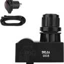 DcYourHome Electronic Igniter Kit Replacement for Char-Broil G511-0055-W1 and Other Char-Broil Models, Ignition Module Ignitor 2 Outlets, and Electronic Ignition Switch/Button (Black)