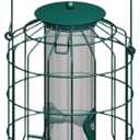 Birding Dispenser Resist Bird Feeder Rust Proof Hanging Cage Garden Backyard Squirrel Proof Steel Wild Wild Birding Distributor(Green)