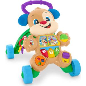 Fisher-Price Baby Toy Laugh & Learn Smart Stages Puppy Walker with Educational Music Lights & Activities for Infants Ages 6+ Months