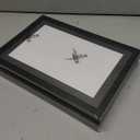 Geetery 4 Pack Comic Book Frame for Wall, UV Protection Comic Picture Magazine Frames Fits Current up to 6 3/4 x 10 1/4, Wall or Tabletop Display with Spring Clips Installed Hangers(Black Mat)