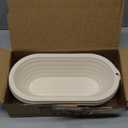 2 x 12inch Pulp Oval Sourdough Banneton Bread Proofing Basket Baking Supply with Linen Liners for Professional and Homemade Artisan Bread