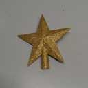 Christmas Tree Star Topper, 8" Gold Xmas Star Tree Decorations, 3D Shatterproof Bethlehem Star Tree Topper Decorations, Waterproof Christmas Tree Topper Decor for Holiday Home Outdoor Ornament