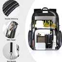 PAMANO Clear Backpack Heavy Duty Transparent See Through Bag for College Work Travel Security