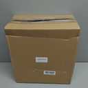 mDesign Decorative Trash Can, 12" x 6.25" x 13", Black Steel, 10 Liter/2.6 Gallon Capacity