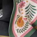 Pink Tiger Moon Floral Mahjong Mat for Table