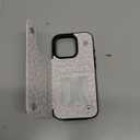 HAOPINSH for iPhone 15 Pro Case Wallet Compatible with MagSafe Wireless Charging, White Leopard Pattern Back Flip Folio Leather Kickstand Card Slots Case Double Magnetic Clasp Cover 6.7"