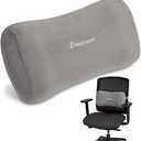 Relax Support RS11-X Lumbar Support Pillow - Medium Firm Memory Foam Office Chair Back Support - Promotes Spinal Alignment & Better Posture - Non-Slip Strap, Washable Cover - Fits Wheelchair, Recliner