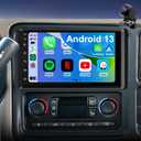 Car Radio for Chevy Silverado 1500/2500/3500 2003-2006, GMC Sierra 1500/2500/3500 2003-2006, Impala 2000-2005, 7inch Suburban Hummer H2 Stereo Touch Screen Wireless Carplay Android Auto GPS FM 5Gwifi