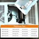 S97014212 Light Reflector with Socket for Broan NuTone 763N HB80RL 678 679 Bathroom Ventilation Fan. Fit for Broan Various Models