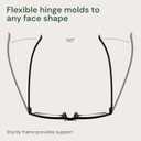 Gaoye +0.75 Reading Glasses Men - Blue Light Blocking Lenses, TR90 Frames, UV400 - Eyeglasses with Clear Vision