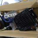 Medline Heavy Duty Transport Chair supports up to 450 lbs., Bariatric Transport Wheelchair, 22" x 18" Seat, Blue Frame