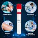 10 ml PRF Tubes-No Additive Collection Tubes for Laboratory PRF Preparation, Individually Wrapped(50P-RED)