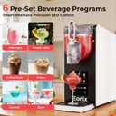 Slushie Machine No Ice Needed,64OZ Slushy Machine for Home with Auto-Clean Function,Commercial Frozen Drink Maker,6 Pre-Set Programs,LED Display,Frozen Margaritas,Frappés,Milkshake ﻿ 