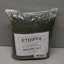 ETDIFFE California King Duvet Cover, 3pc Soft Farmhouse Cal King Size Bedding Comforter Cover Set, 1 Lightweight Cali King Microfiber Duvet Cover and 2 Pillowcases for Women Men, Dark Olive Green