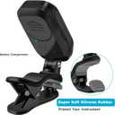 Clip-On Tuner for Guitar, Bass, Ukulele, Violin, Viola, Chromatic Tuning Modes, 360 Degree Rotating, Fast & Accurate, Easy to Use