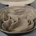 Makeup Bag, Travel Make up Case with Compartments and Handle, Portable Cosmetic Organizer Bags,Toiletry Bag for Women (M(7.6*5.5*6 in), black(7.6*5.5*6 in))