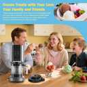 NC301 Outer Bowl Lid with Paddle for Ninja Ice Cream Maker,Reusable Creami Lid Replacement with Blade, Creami Replacement Parts Compatible with NC299AMZ/NC300/NC301 Series, Dishwasher Safe