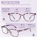 NOVIVON Reading Glasses +2.0 with 6 Cases  Blue Light Blocking Readers for Women & Men, Computer eye glasses, Cheaters