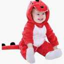 ABTSHU Baby Red Dinosaur Costume Toddler Halloween Dress Up Outfit 3-6 Months