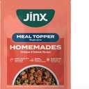 Jinx Salmon Grain Free Wet Dog Food Toppers, Meal or Mix with Dry Dog Food, Made with Real Salmon & Chicken, Bone Broth, No Fillers, Puppy, Adult, Senior, 3oz, 8 Pack (EXP 10/20/27)