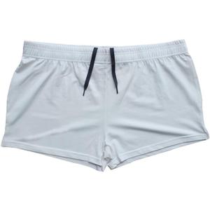 JEEING GEAR Men's Bodybuilding Gym Workout Fitness Shorts 3" Inseam inch Cotton Without Pocket (Medium, White)