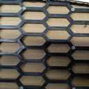AggAuto 47"x16" ABS Plastic Universal Car Grill Mesh, Automotive Grille Insert Bumper Honeycomb Hole 11x30mm Hex Grids Black