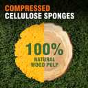 2 x Pop-Up Cleaning Sponge, Cellulose Sponges Extra Thick - Gobbles Up Stubborn Grime, Cleans Curved Edges & Corners, Heavy-Duty Eco-Friendly(4 Pack)