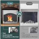 Firebacks for Fireplace-Iron Fireback with Feet, 28inch