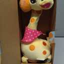 LUKETURE Dancing Giraffe Toy Stuffed Plush, Cute Interactive Talking Giraffe Gift for Girls Boys Kids, Musical Baby Toys Singing 10 Children's Song Repeats What You Say (Dancing Giraffe)