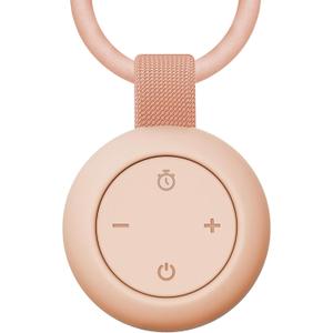 Portable Baby Sound Machine [White Noise for Babies Kids Adults][Timer Function][12 Soothing Sounds][Sleep Boombox] 15 Hours Battery Life, Travel,Registry,Gifts,Shower,Clips on Baby Stroller.Peach