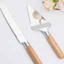 2 Pieces Pie Server Set, Stainless Steel Spatula and Cake Cutter Slicer Set, Serrated Edge Spatula and Cake Cutter Knife Kitchen Essentials for Cutting & Serving Desserts