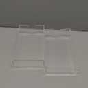 2 Pcs Acrylic Paper Towel Dispenser, 9x5.5x2.5 inch Towel Napkin Holder Hand Clear Thickness Towels Storage Tray for Bathroom Kitchen Parties Weddings Hotel Restaurant Accessories