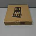 HNL Portable Monitor Stand, iPad & Tablet Holder, clamp Retention, Foldable, mountable Small Desk, Supports 7.75 inch to 10.75 inch Screen Width, Travel with Laptop, Black