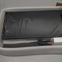 Double Layer Bamboo Bread Box for Kitchen Counter,Bread Holder,Countertop Bread Storage with Window (Black)