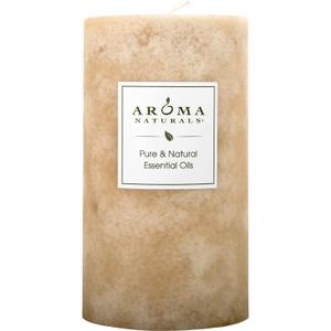 Aroma Naturals Ginger and Clove Essential Oil Beige Scented Pillar Candle, Earth, 2.75 inch x 5 inch