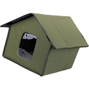 Outdoor Insulated Cats House Easy Assembly for Winter Waterproof Cats Shelter Cozy Bed Large Foldable Shelter (Grass Green Pointed) Outdoor Insulated Cats House Easy Assembly for Winter Waterproof Cats Shelter Cozy Bed Large Foldable Shelter (Grass Green Pointed)