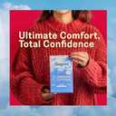 August Regular Cotton Menstrual Pads, 36-Pack Ultra Thin Pads with Wings, Hypoallergenic Sanitary Napkins with Organic Cotton Topsheet, Compostable Wrappers, Toxin Free, Fragrance Free