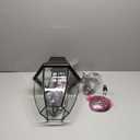Livex Lighting 2351-04 Monterey 3 Light Outdoor Black Finish Solid Brass Wall Lantern with Clear Beveled Glass