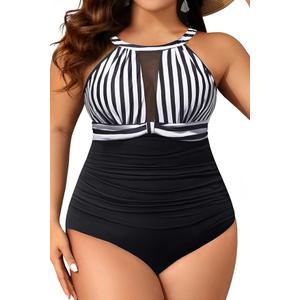 SUUKSESS Womens One Piece Tummy Control Swimsuit Crisscross Back Bathing Suits L SUUKSESS Womens One Piece Tummy Control Swimsuit Crisscross Back Bathing Suits L