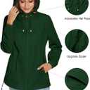 TCOT Womens Rain Jackets Waterproof Windbreaker Jackets lightweight Portable Rain Coat (Beige, XXL)
