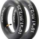 10x2 Inner Tube for Scooters & Power Chairs with an Angled Valve Stem (2-Pack) - Thorn Resistant & 3X Thicker Than OEM - Compatible with 10x1.90 10x1.95 10x2 10x2.25 & 54-152 - by Steerling Tire Co.