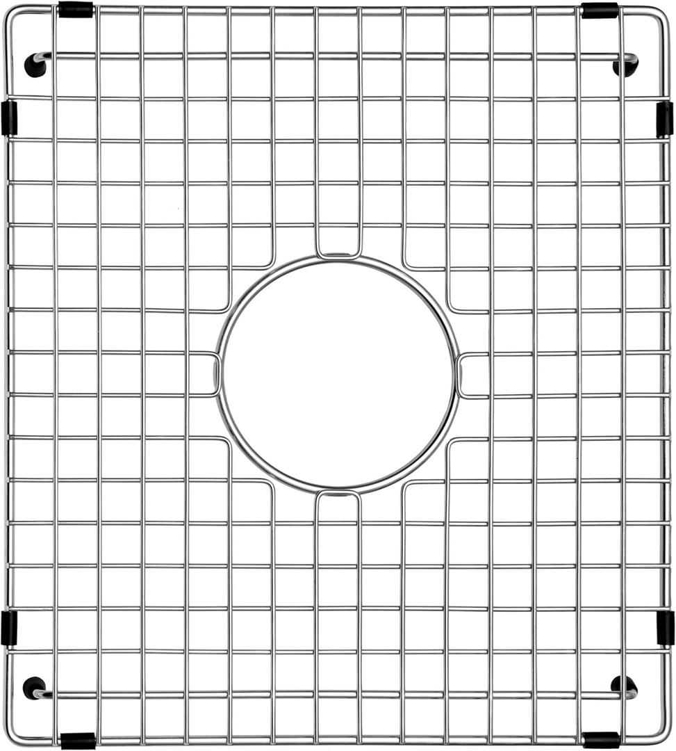 Serene Valley Sink Bottom Grid 13" X 15-1/2", Centered Drain with Corner Radius 3/8", Sink Protector SVH1416C