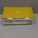 Pembrook Light Cotton Compression Socks for Men & Women - 3 Pairs | 8-15 mmHg Light Compression Socks for Men, Comfort and Support (Large, Black/White/Gray - 3 Pairs)