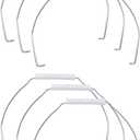 6 PCS Gallon Handle Replacement,Ergonomic Iron Replacement Bucket Handles with Plastic Grip for 5 L Household Garden Water Bucket